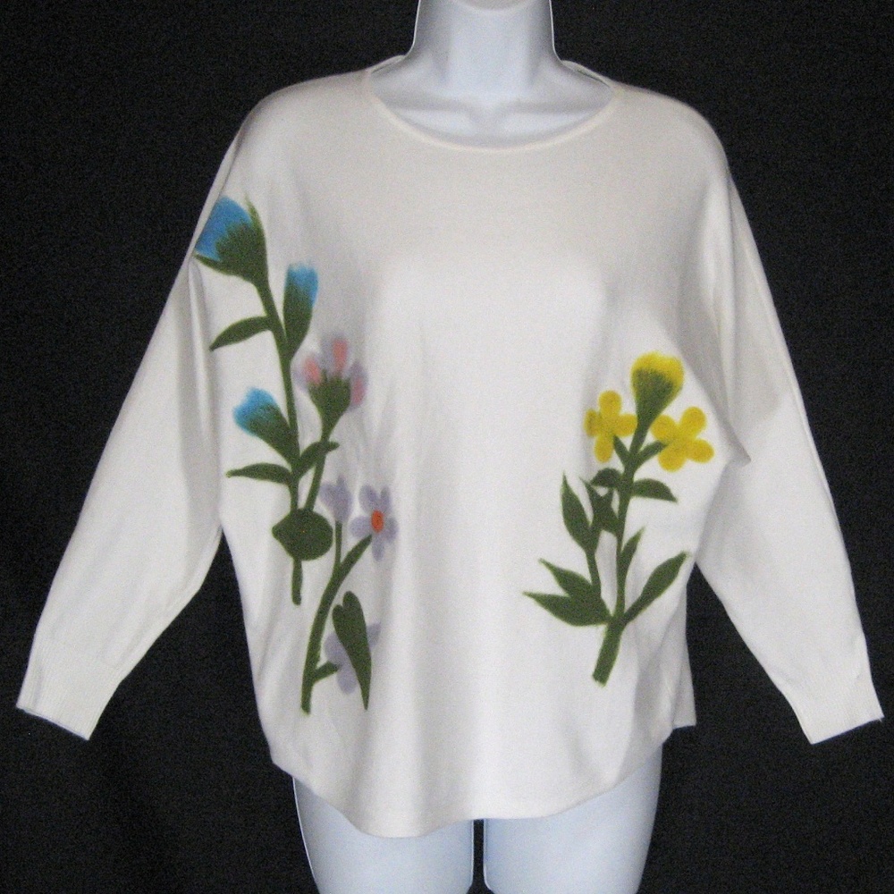 AAEDA ⚜ WOMEN'S WHITE RAYON FASHION SWEATER